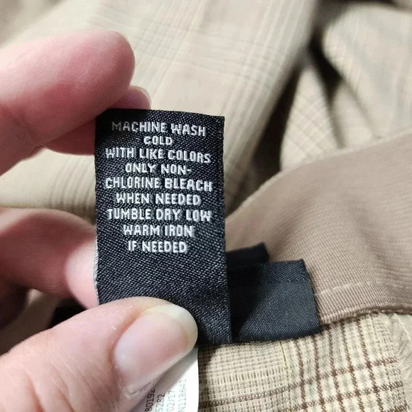 NWT Lane Bryant The Lena Moderately Curvy Fit Plus Size 22R Trouser Tan Plaid - Picture 8 of 9